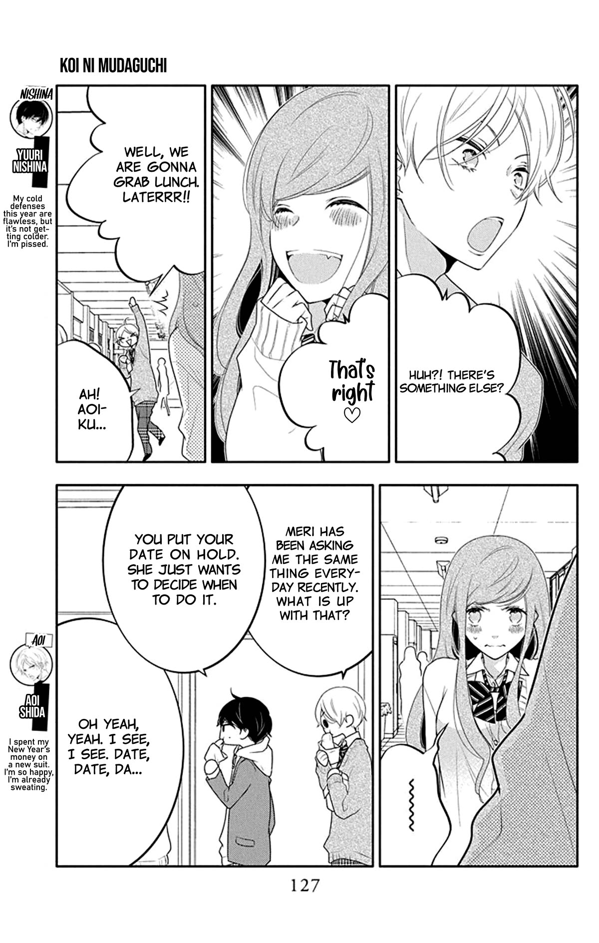 Koi ni Mudaguchi Chapter 20 page 4 - Chapter 20: Mole and the brave.