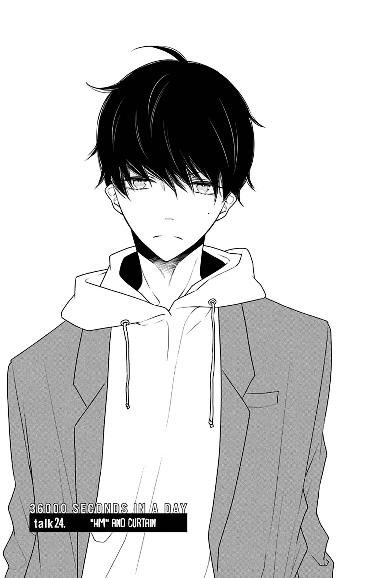 Koi ni Mudaguchi Chapter 24 page 2 - Chapter 24: "Hm" and curtain.