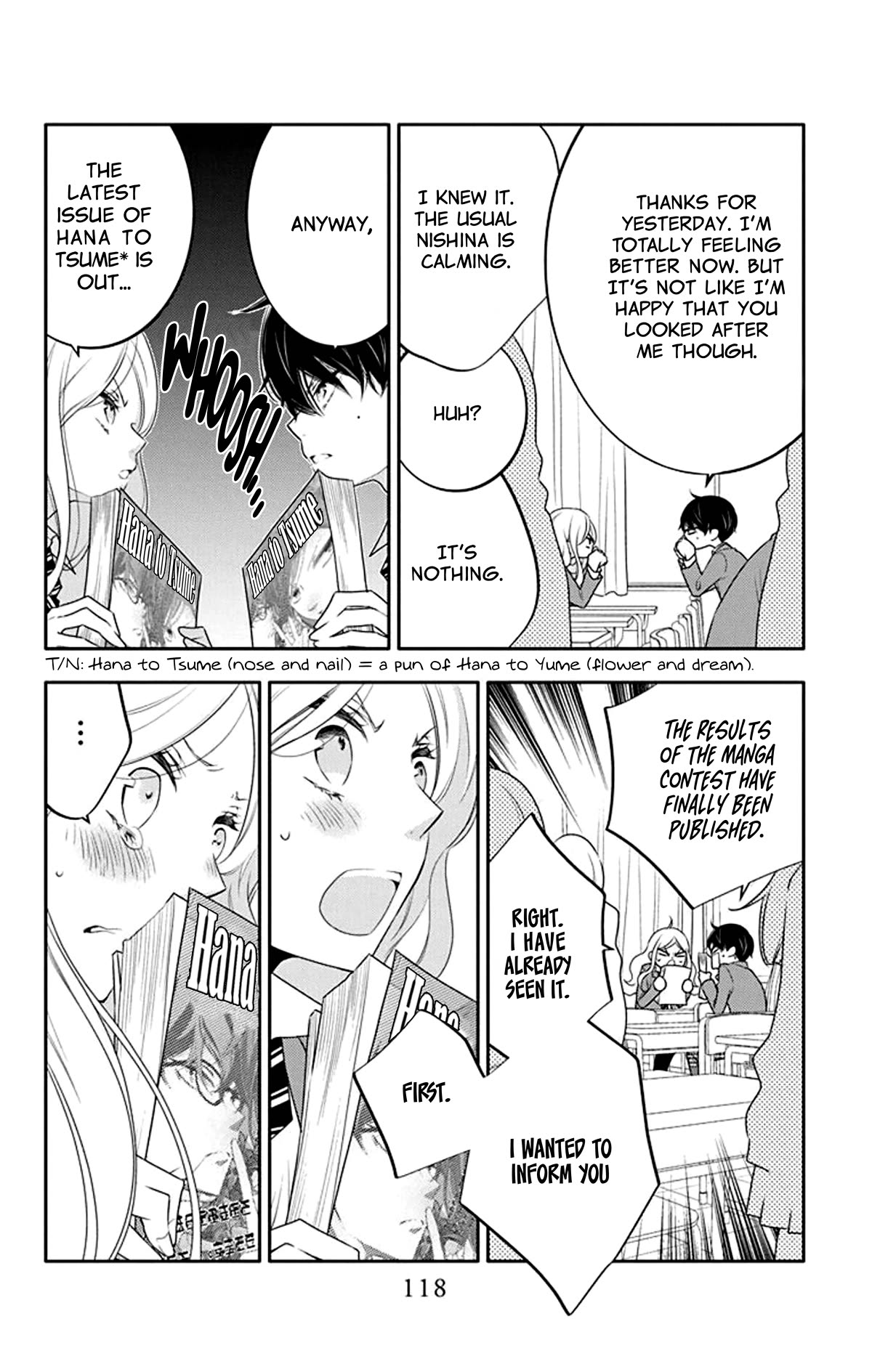 Koi ni Mudaguchi Chapter 24 page 25 - Chapter 24: "Hm" and curtain.