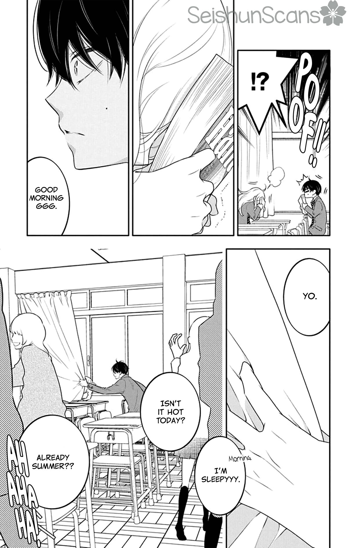 Koi ni Mudaguchi Chapter 24 page 26 - Chapter 24: "Hm" and curtain.
