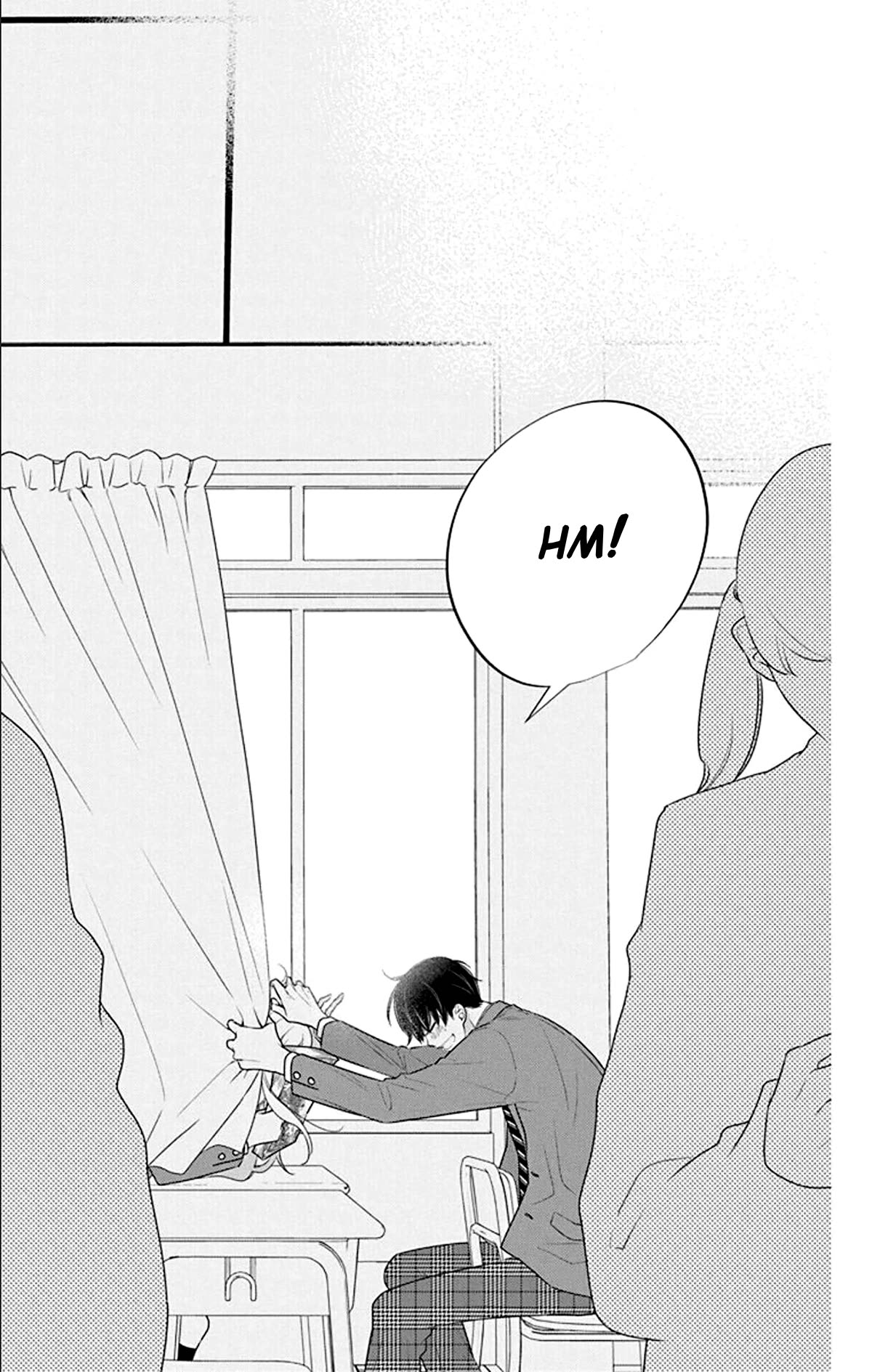 Koi ni Mudaguchi Chapter 24 page 28 - Chapter 24: "Hm" and curtain.