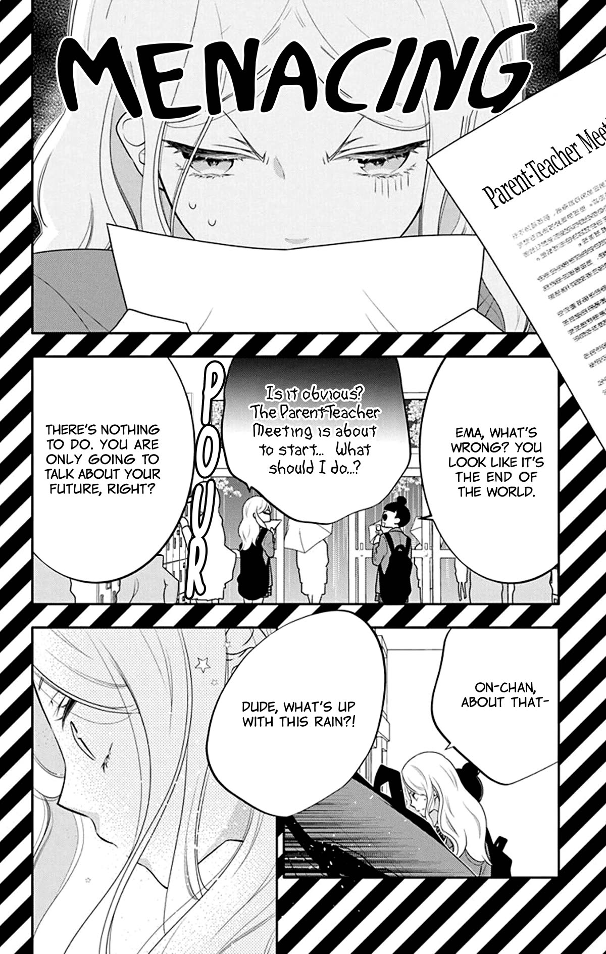 Koi ni Mudaguchi Chapter 24 page 3 - Chapter 24: "Hm" and curtain.