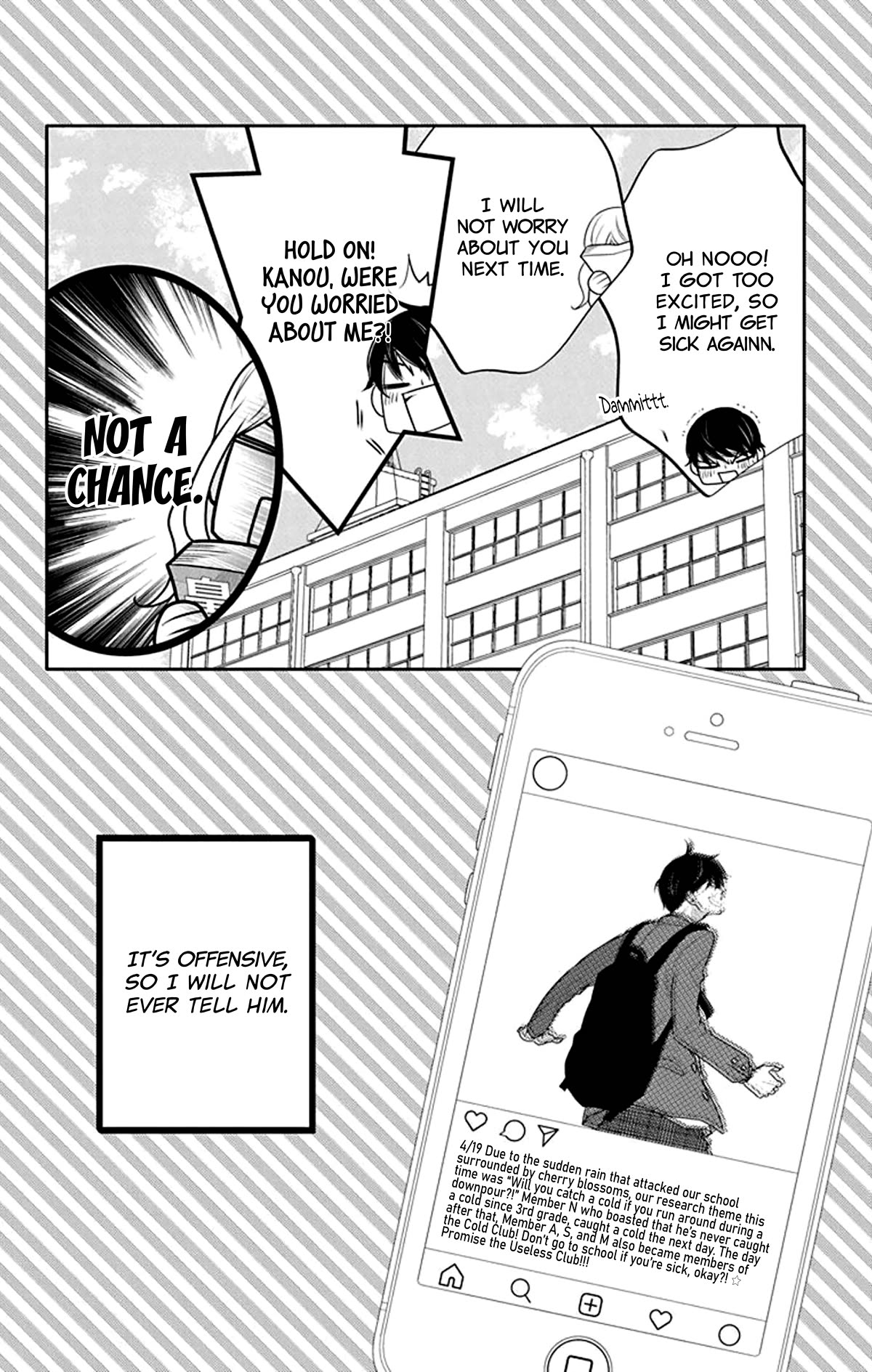 Koi ni Mudaguchi Chapter 24 page 30 - Chapter 24: "Hm" and curtain.