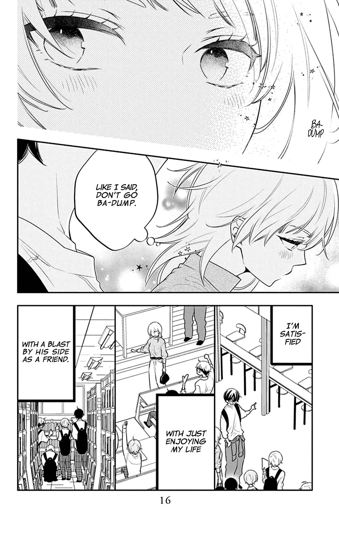 Koi ni Mudaguchi Chapter 26 page 18 - Chapter 26: Ba-dump and green.