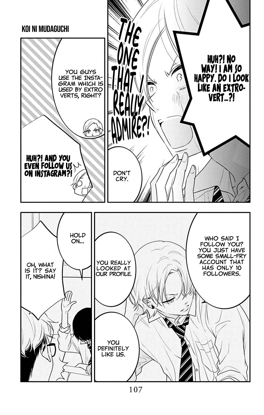 Koi ni Mudaguchi Chapter 29 page 12 - Chapter 29: Rival and misunderstanding.