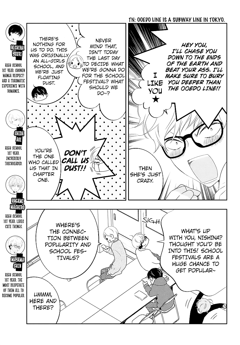 Koi ni Mudaguchi Chapter 3 page 3 - Chapter 3: Flags and Tsundere