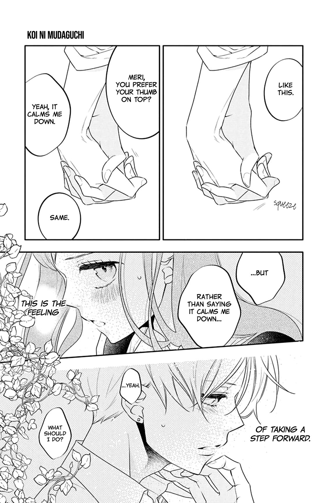 Koi ni Mudaguchi Chapter 30 page 22 - Chapter 30: Smallness and fingers.