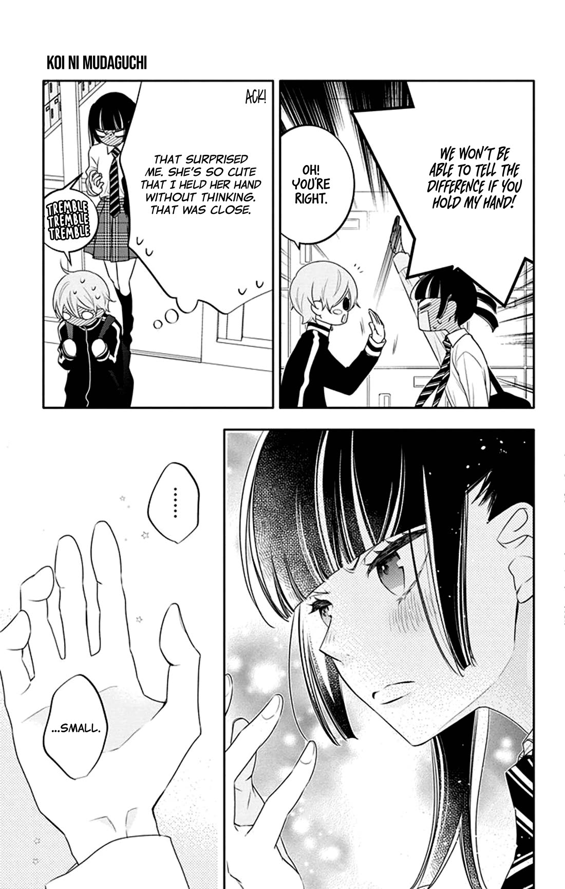Koi ni Mudaguchi Chapter 30 page 29 - Chapter 30: Smallness and fingers.