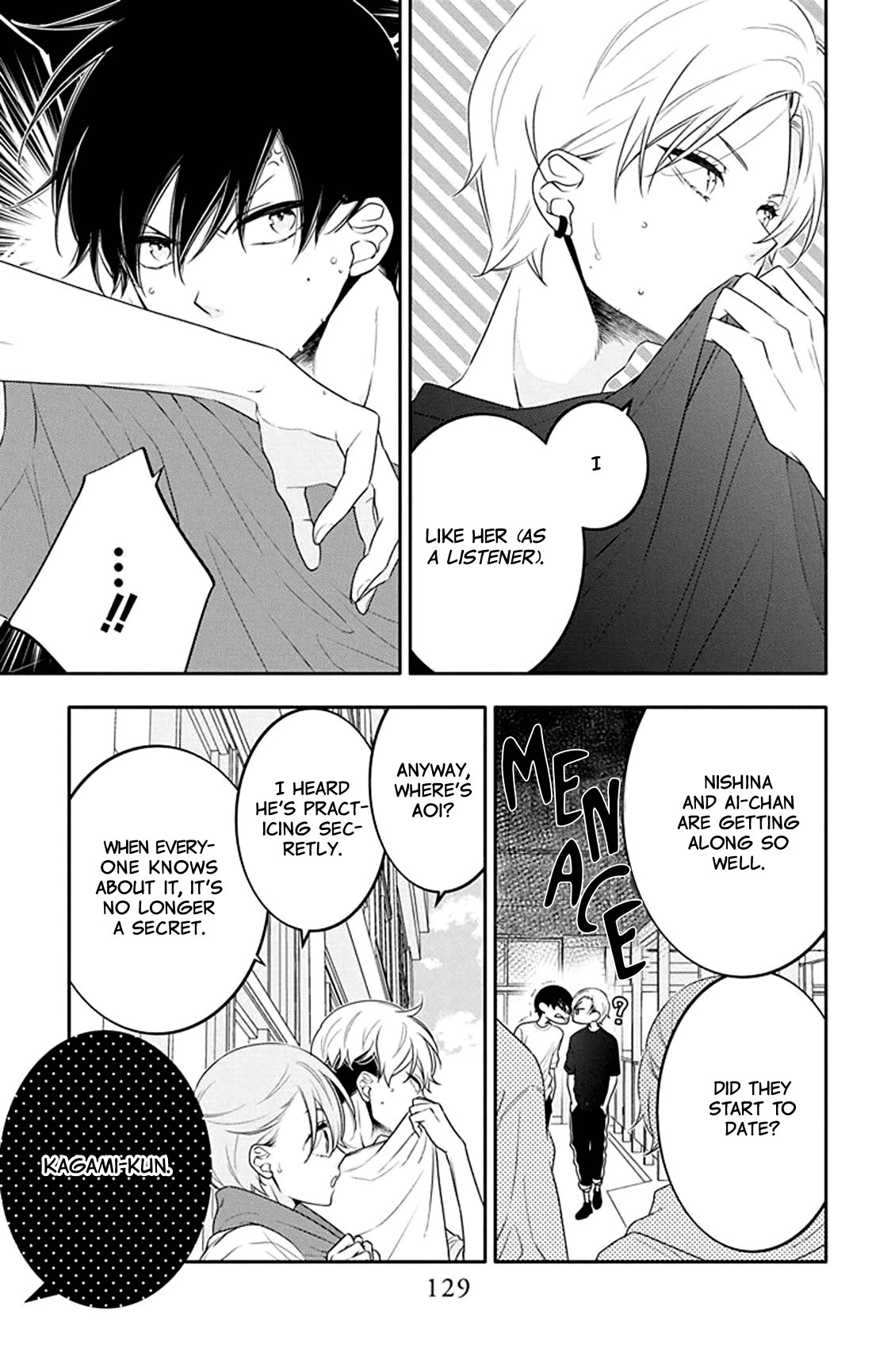 Koi ni Mudaguchi Chapter 30 page 4 - Chapter 30: Smallness and fingers.