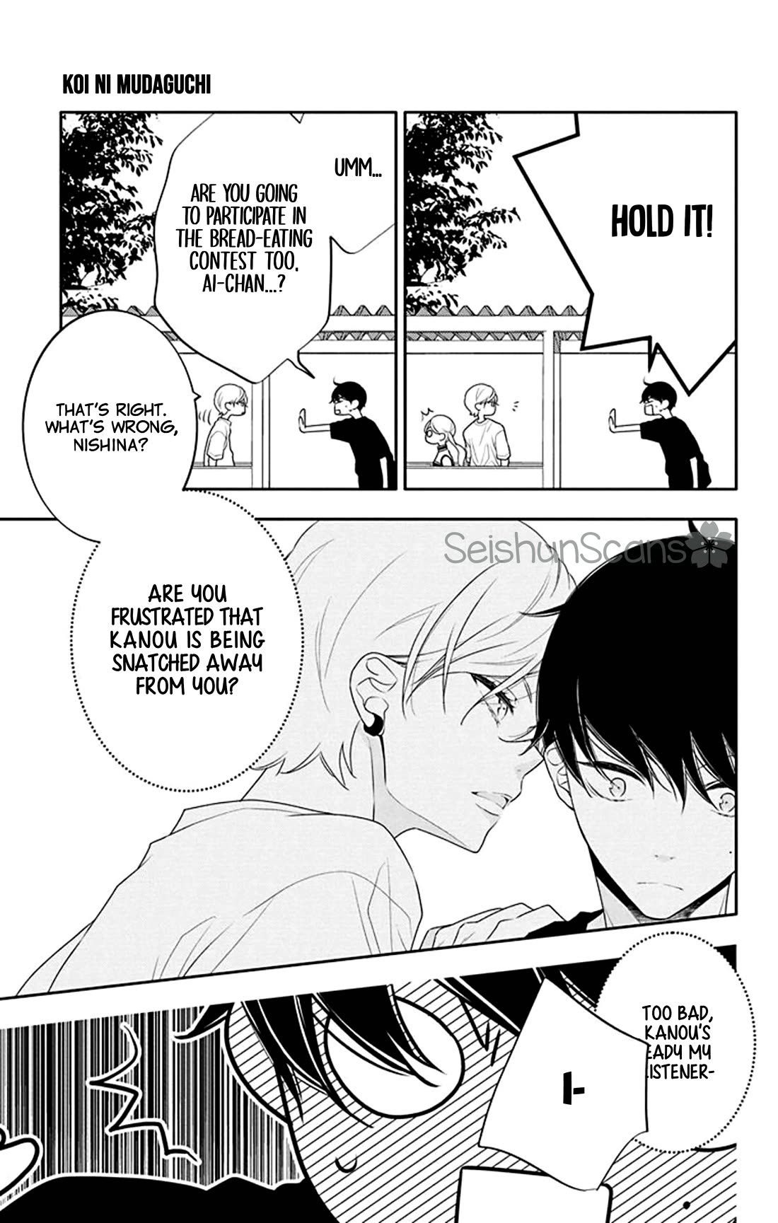 Koi ni Mudaguchi Chapter 31 page 11 - Chapter 31: Mistake and kiss.