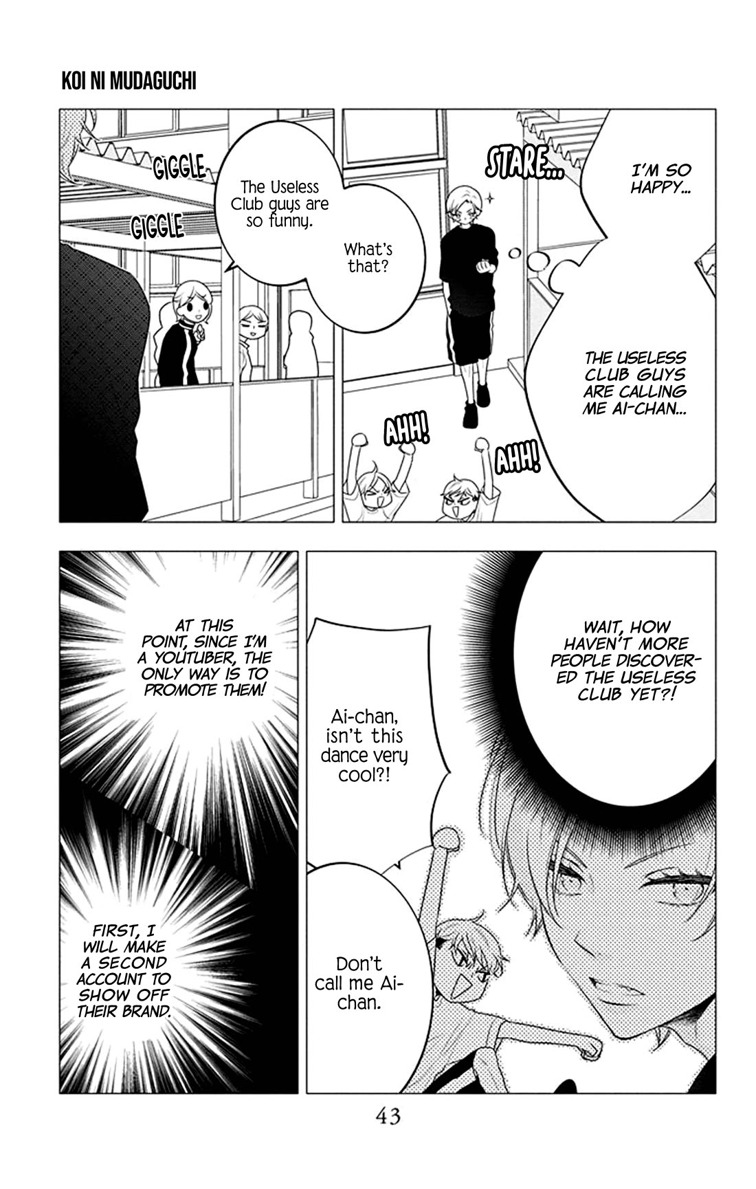 Koi ni Mudaguchi Chapter 32 page 10 - Chapter 32: Smile and cheer group.