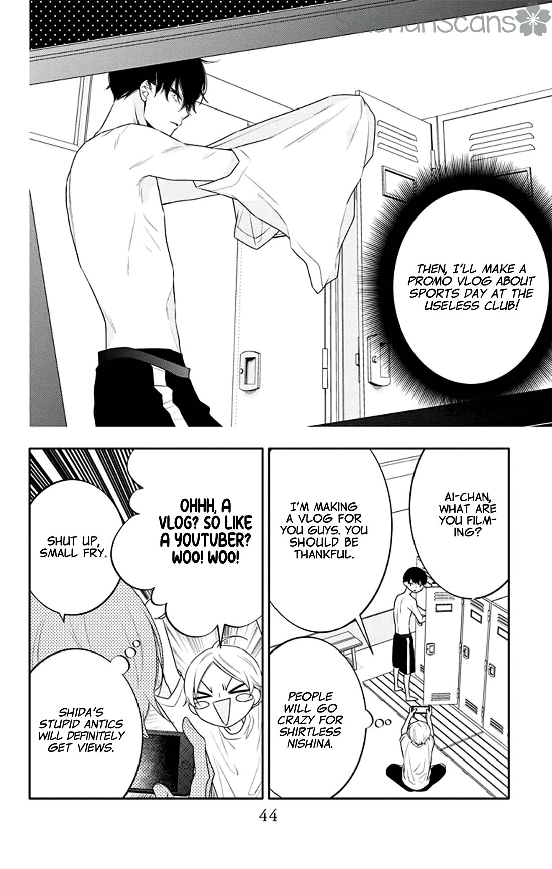 Koi ni Mudaguchi Chapter 32 page 11 - Chapter 32: Smile and cheer group.