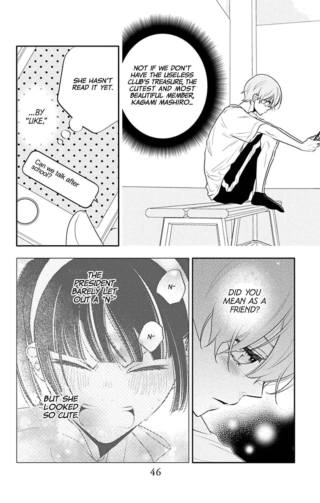 Koi ni Mudaguchi Chapter 32 page 13 - Chapter 32: Smile and cheer group.