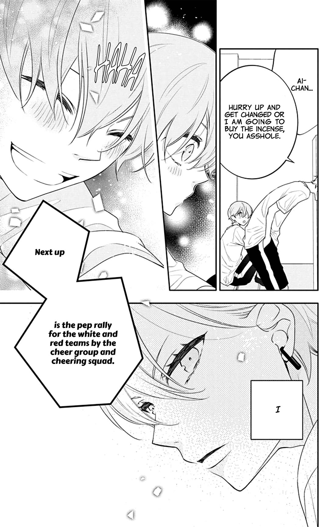 Koi ni Mudaguchi Chapter 32 page 18 - Chapter 32: Smile and cheer group.