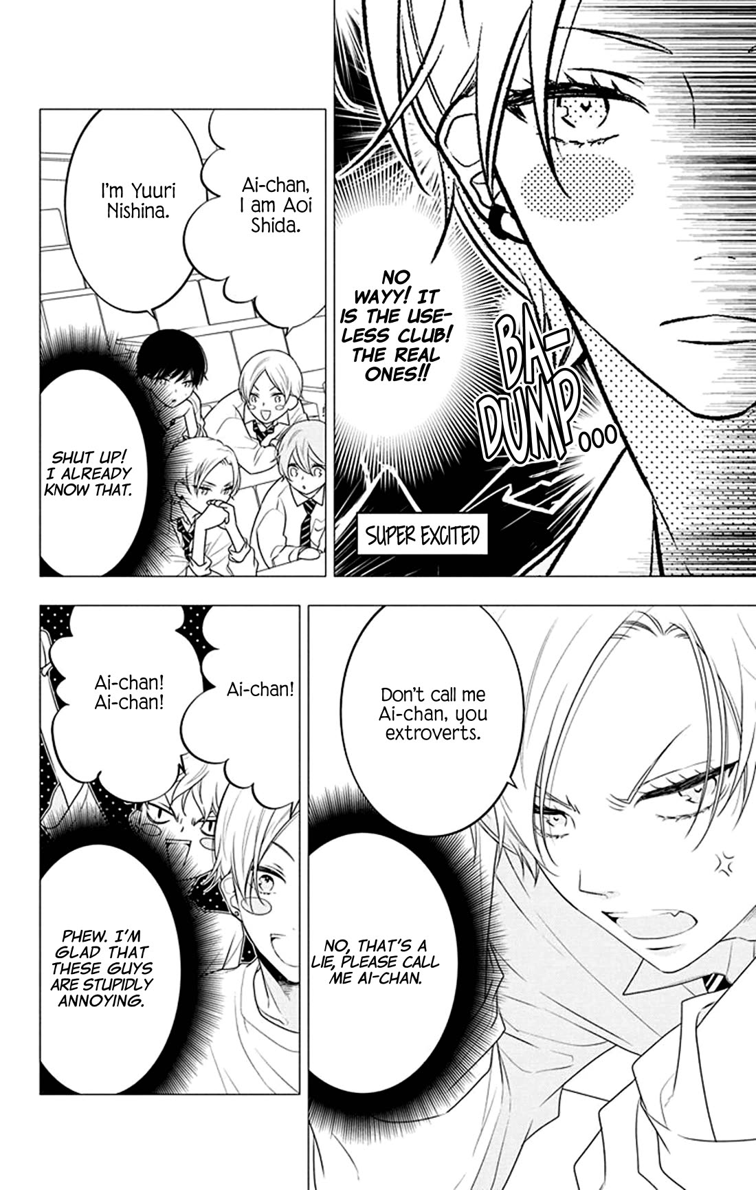 Koi ni Mudaguchi Chapter 32 page 9 - Chapter 32: Smile and cheer group.