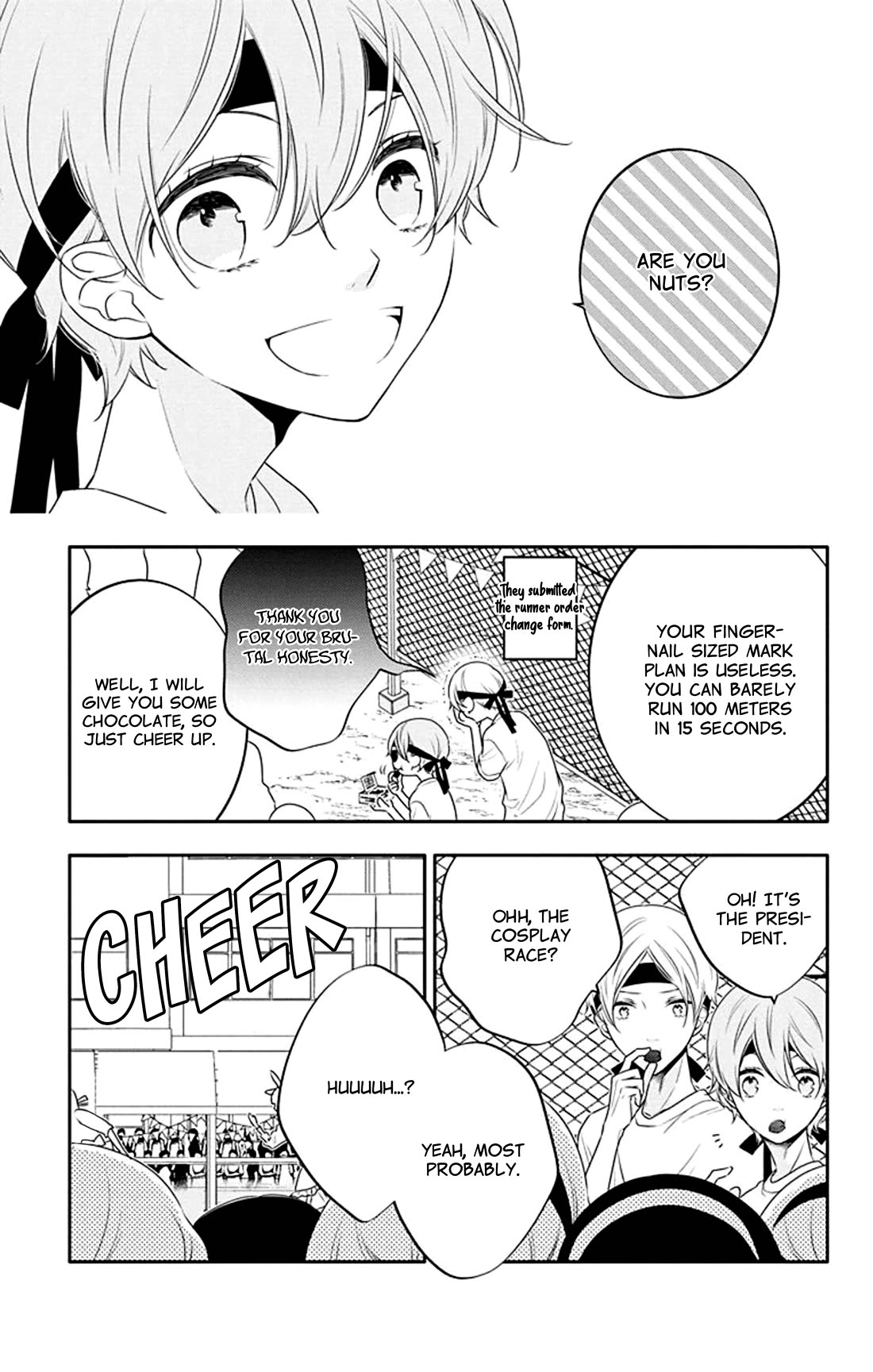 Koi ni Mudaguchi Chapter 34 page 10 - Chapter 34: Club leader and fingernail mark.