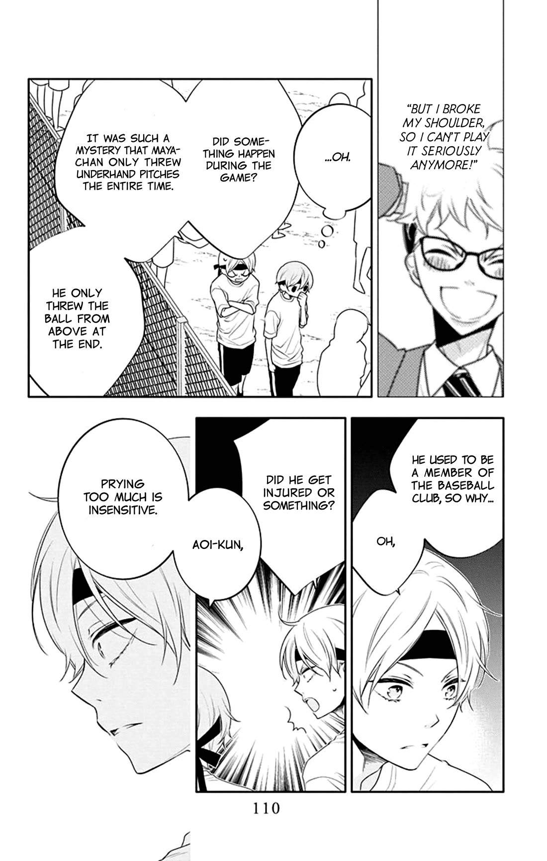 Koi ni Mudaguchi Chapter 34 page 13 - Chapter 34: Club leader and fingernail mark.