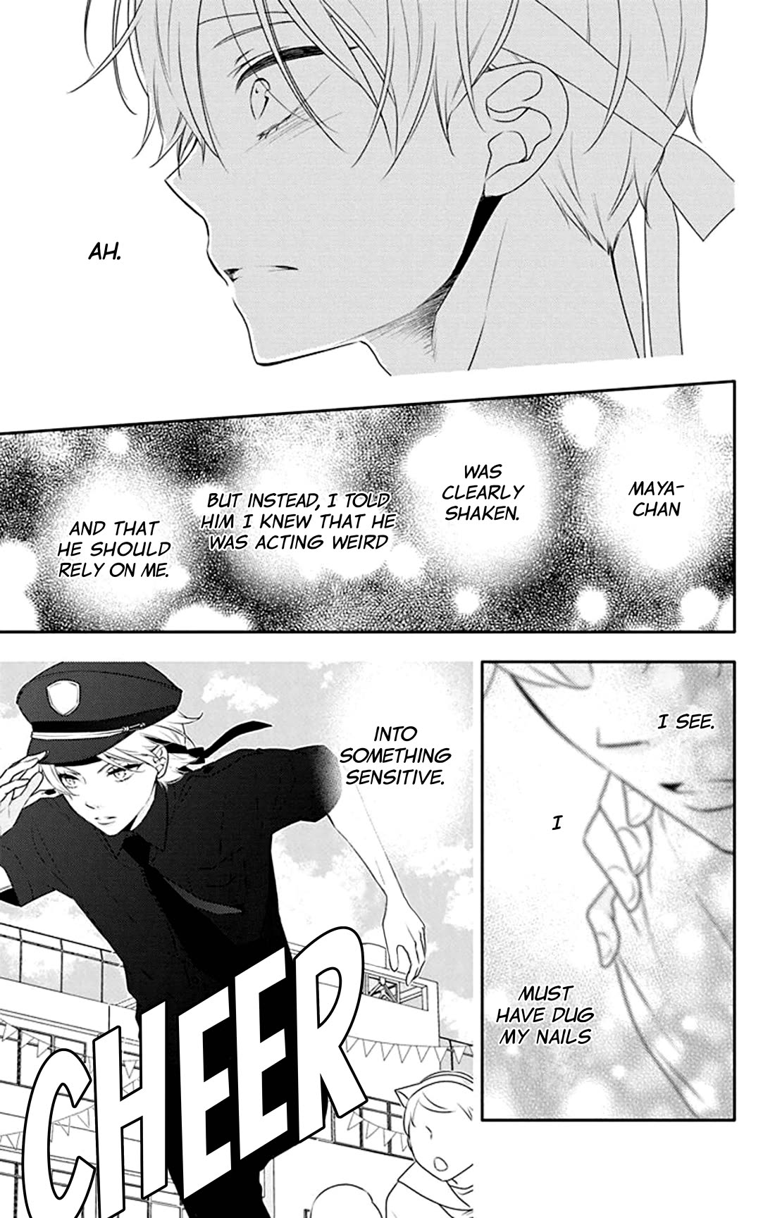 Koi ni Mudaguchi Chapter 34 page 14 - Chapter 34: Club leader and fingernail mark.