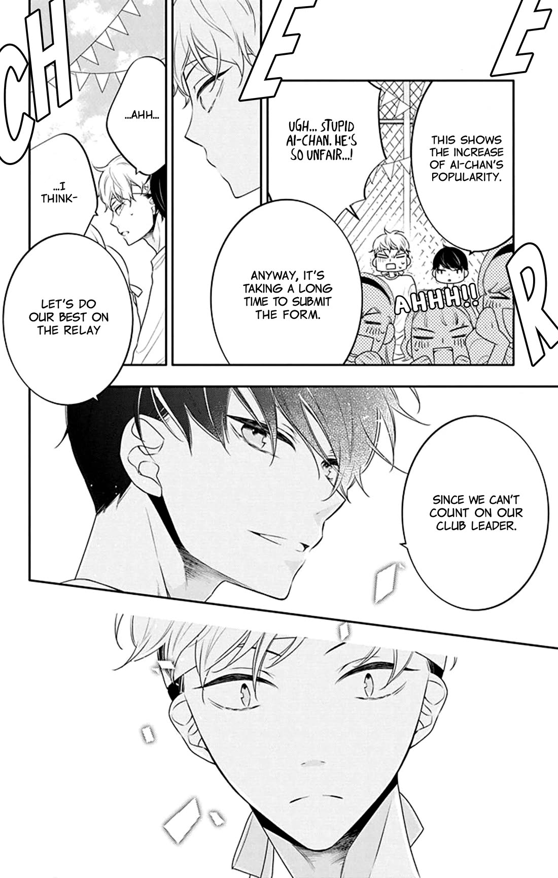 Koi ni Mudaguchi Chapter 34 page 15 - Chapter 34: Club leader and fingernail mark.