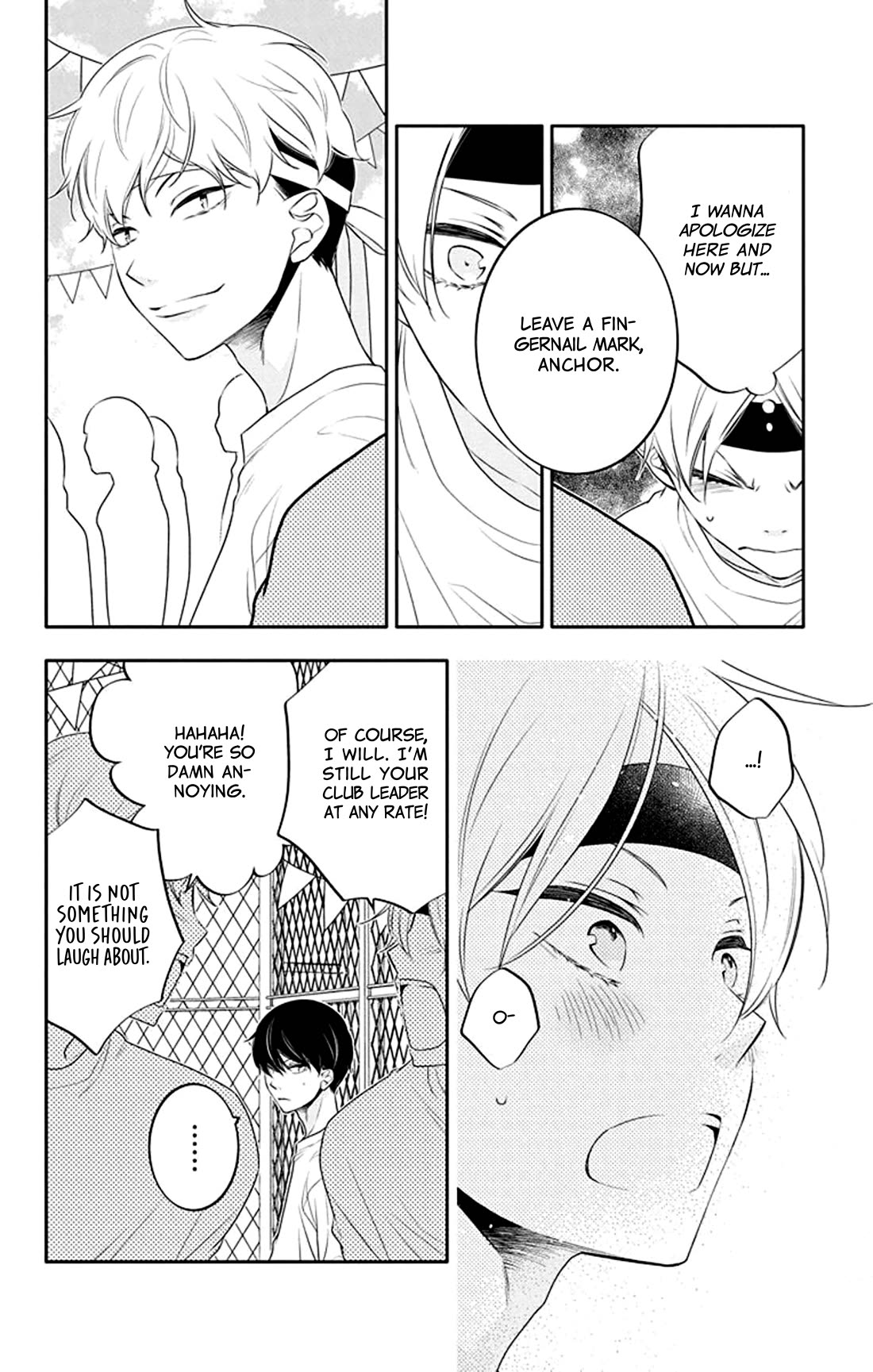 Koi ni Mudaguchi Chapter 34 page 17 - Chapter 34: Club leader and fingernail mark.