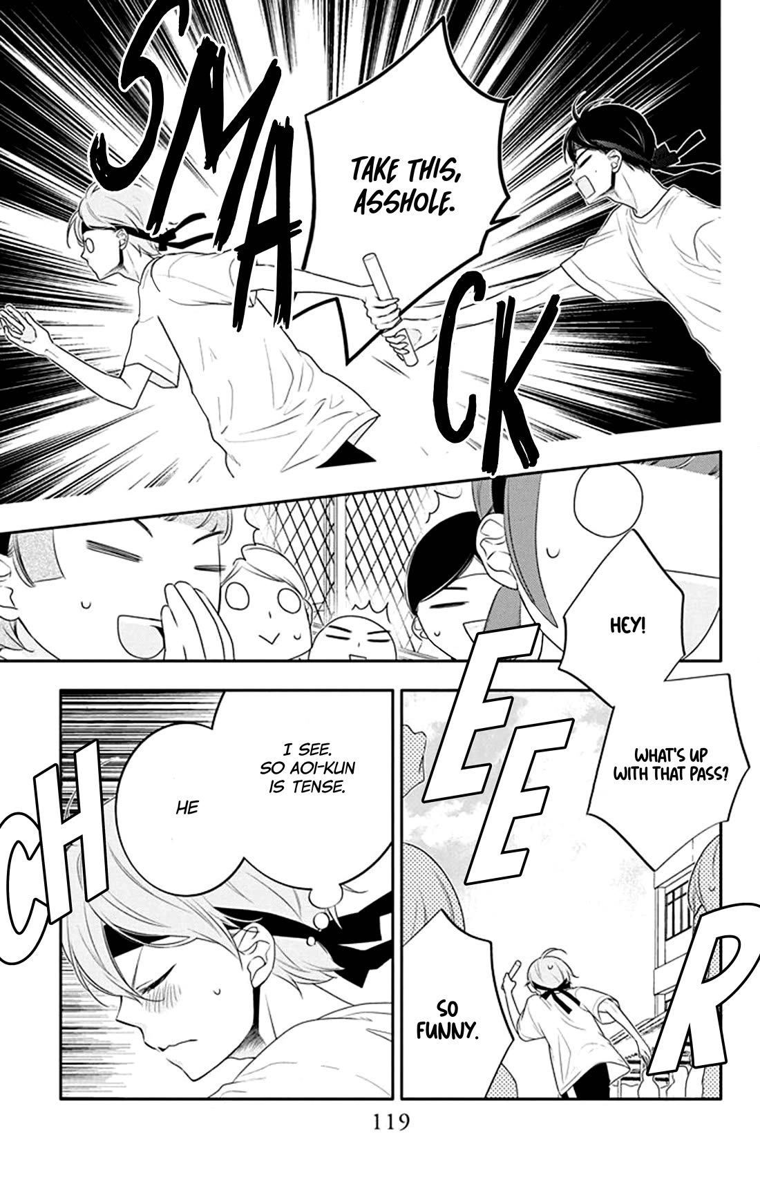 Koi ni Mudaguchi Chapter 34 page 22 - Chapter 34: Club leader and fingernail mark.