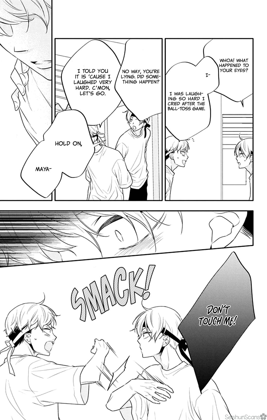 Koi ni Mudaguchi Chapter 34 page 6 - Chapter 34: Club leader and fingernail mark.