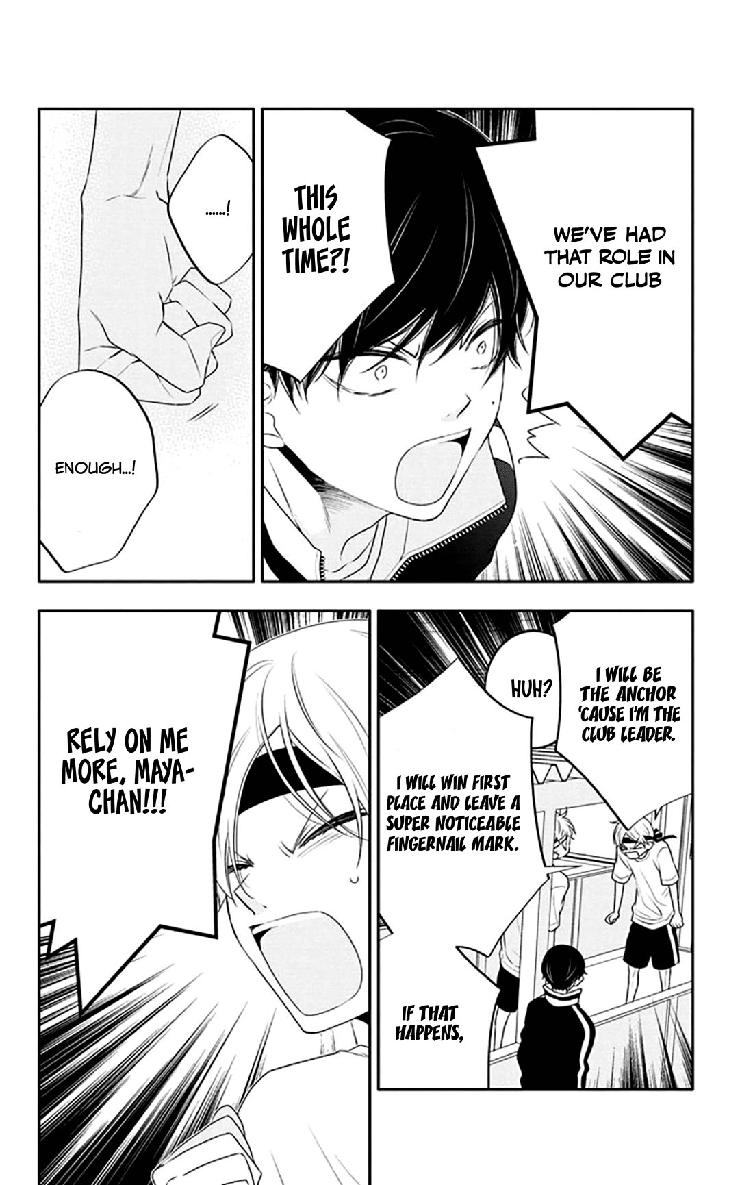 Koi ni Mudaguchi Chapter 34 page 9 - Chapter 34: Club leader and fingernail mark.