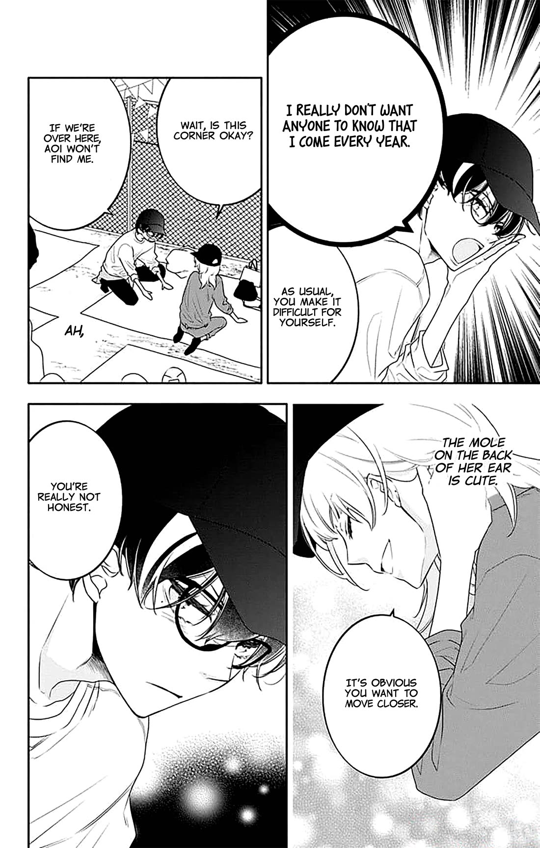 Koi ni Mudaguchi Chapter 36 page 10 - Chapter 36: Honesty and mole.