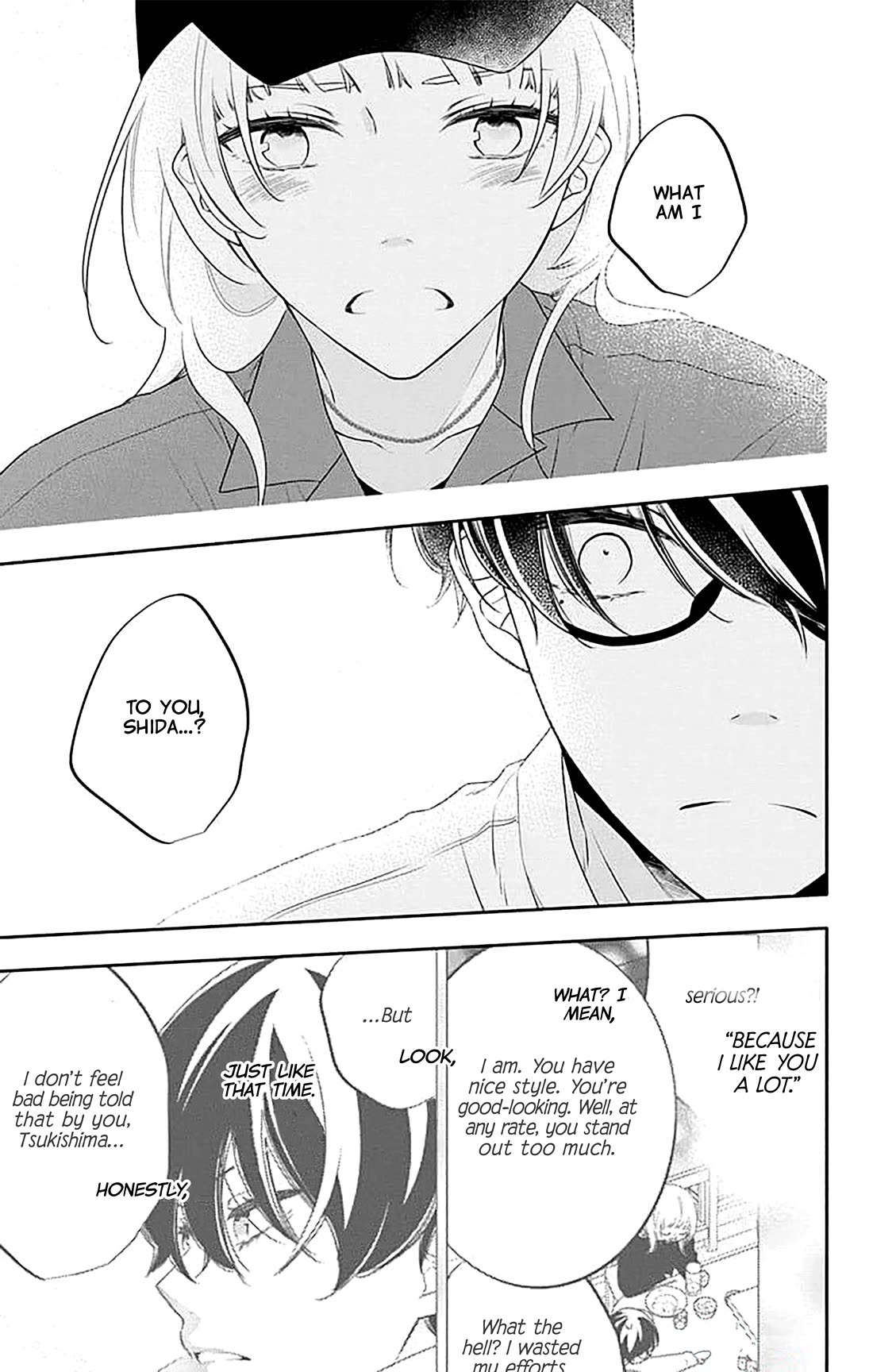 Koi ni Mudaguchi Chapter 36 page 23 - Chapter 36: Honesty and mole.