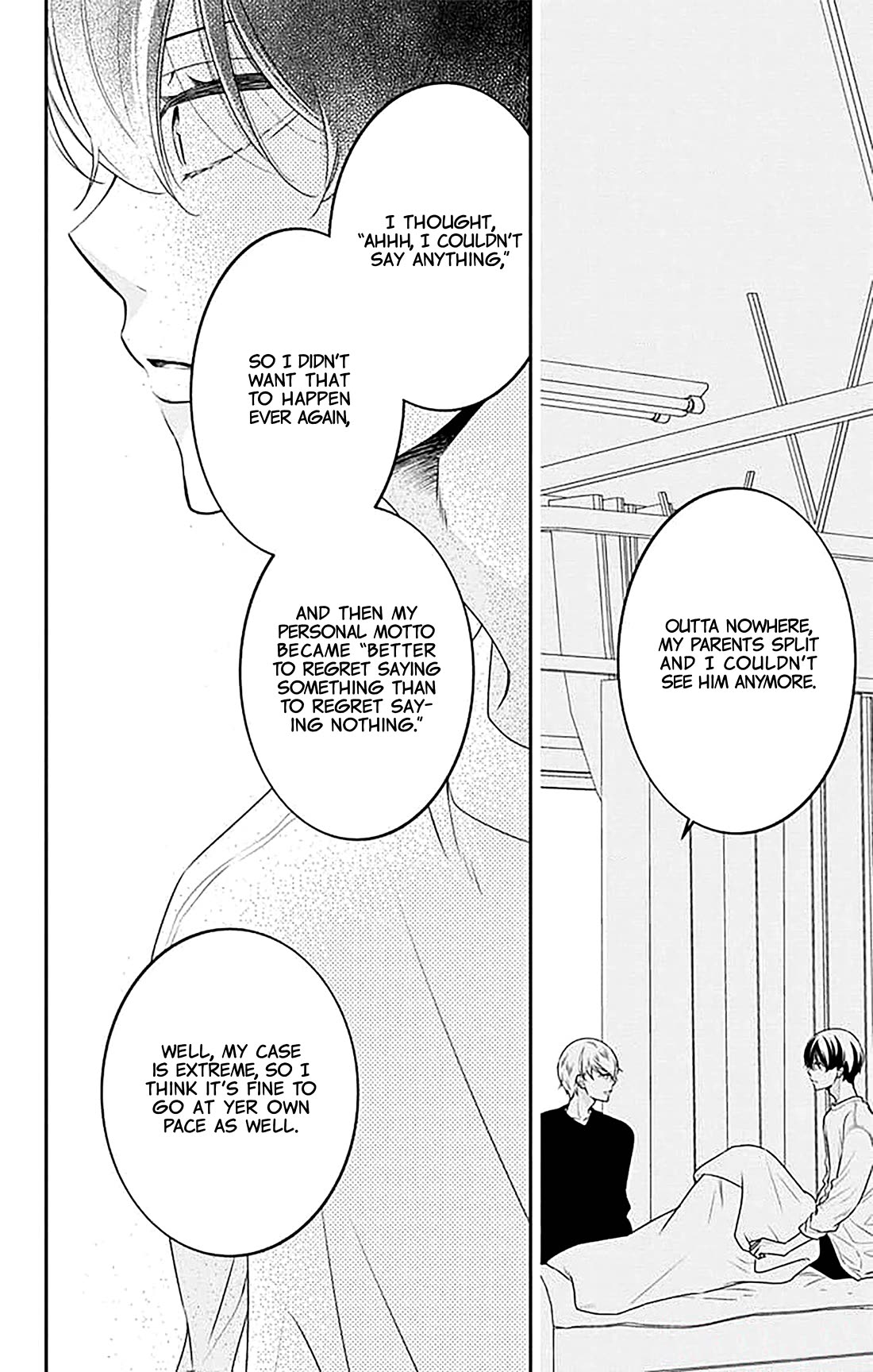 Koi ni Mudaguchi Chapter 36 page 28 - Chapter 36: Honesty and mole.