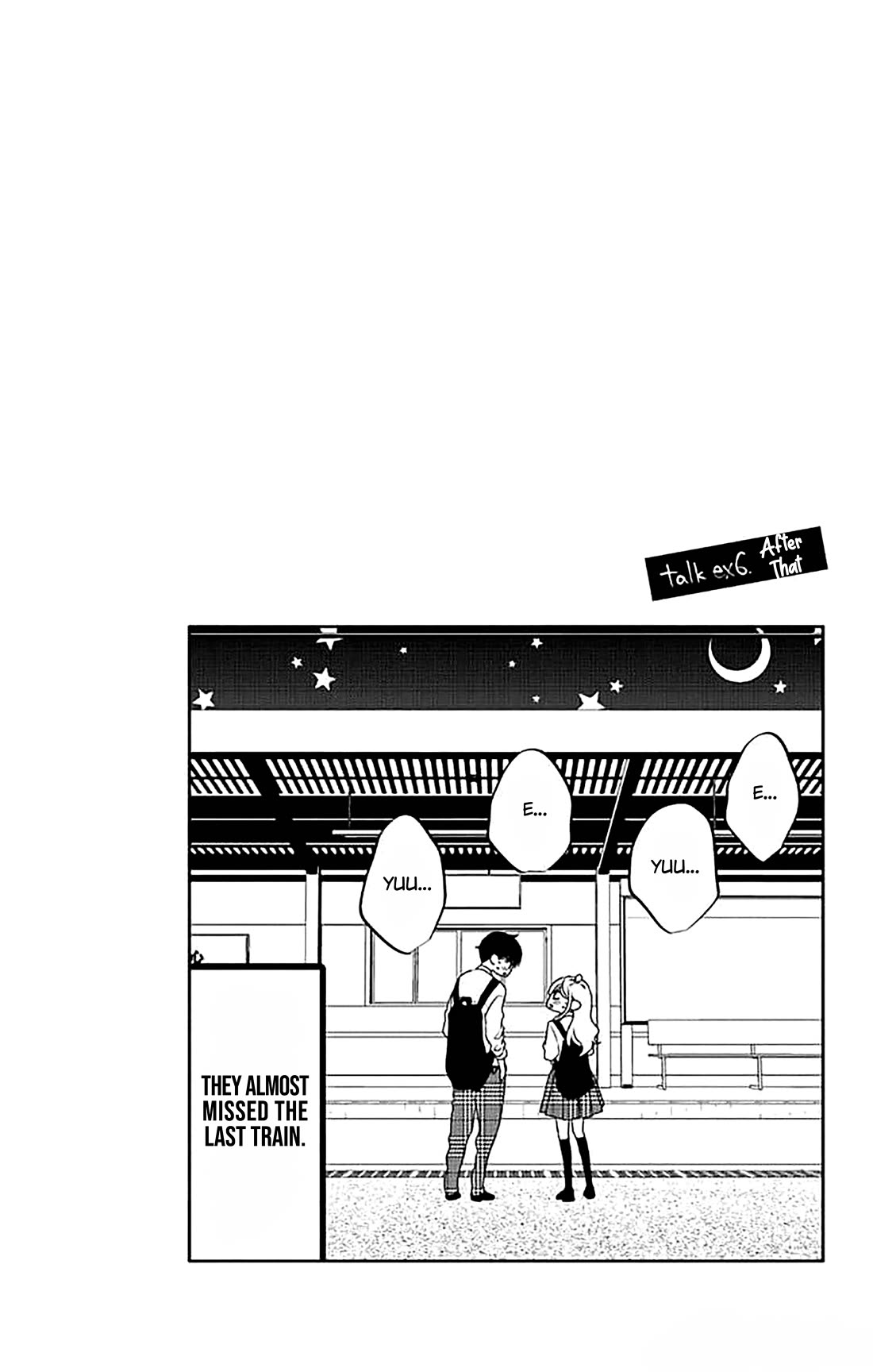 Koi ni Mudaguchi Chapter 38.5 page 12 - Chapter 38.5: Loop and staring contest.