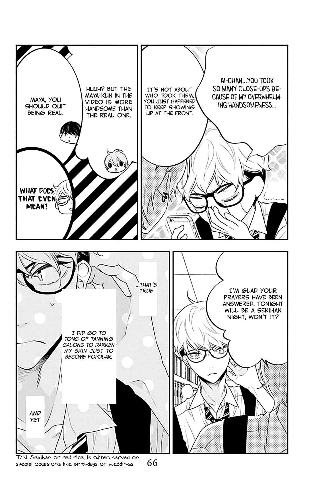 Koi ni Mudaguchi Chapter 38 page 5 - Chapter 38: Sekihan y 50 losses.