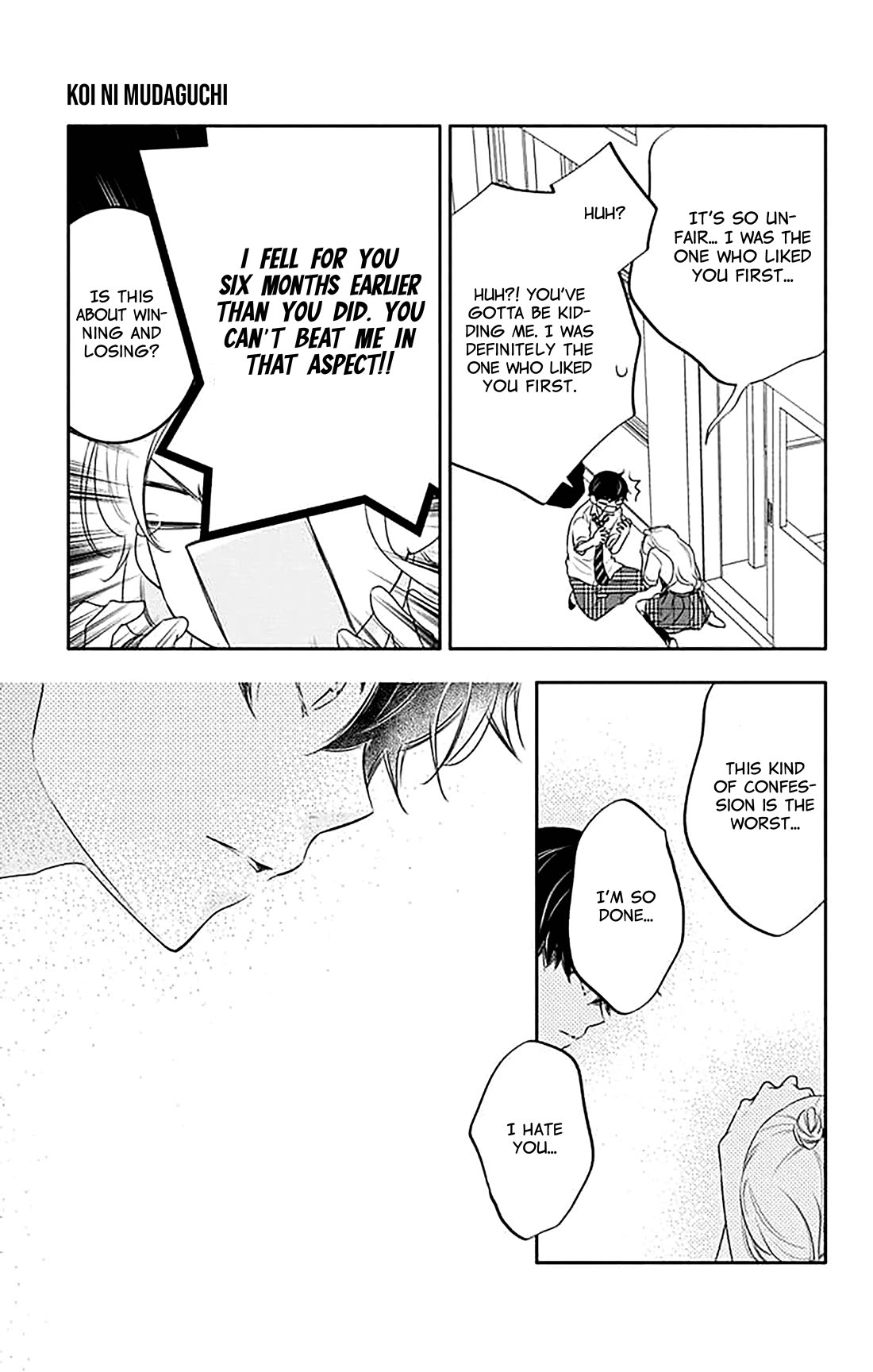 Koi ni Mudaguchi Chapter 39 page 28 - Chapter 39: Loaf of bread and shoujo manga artist (temporary).