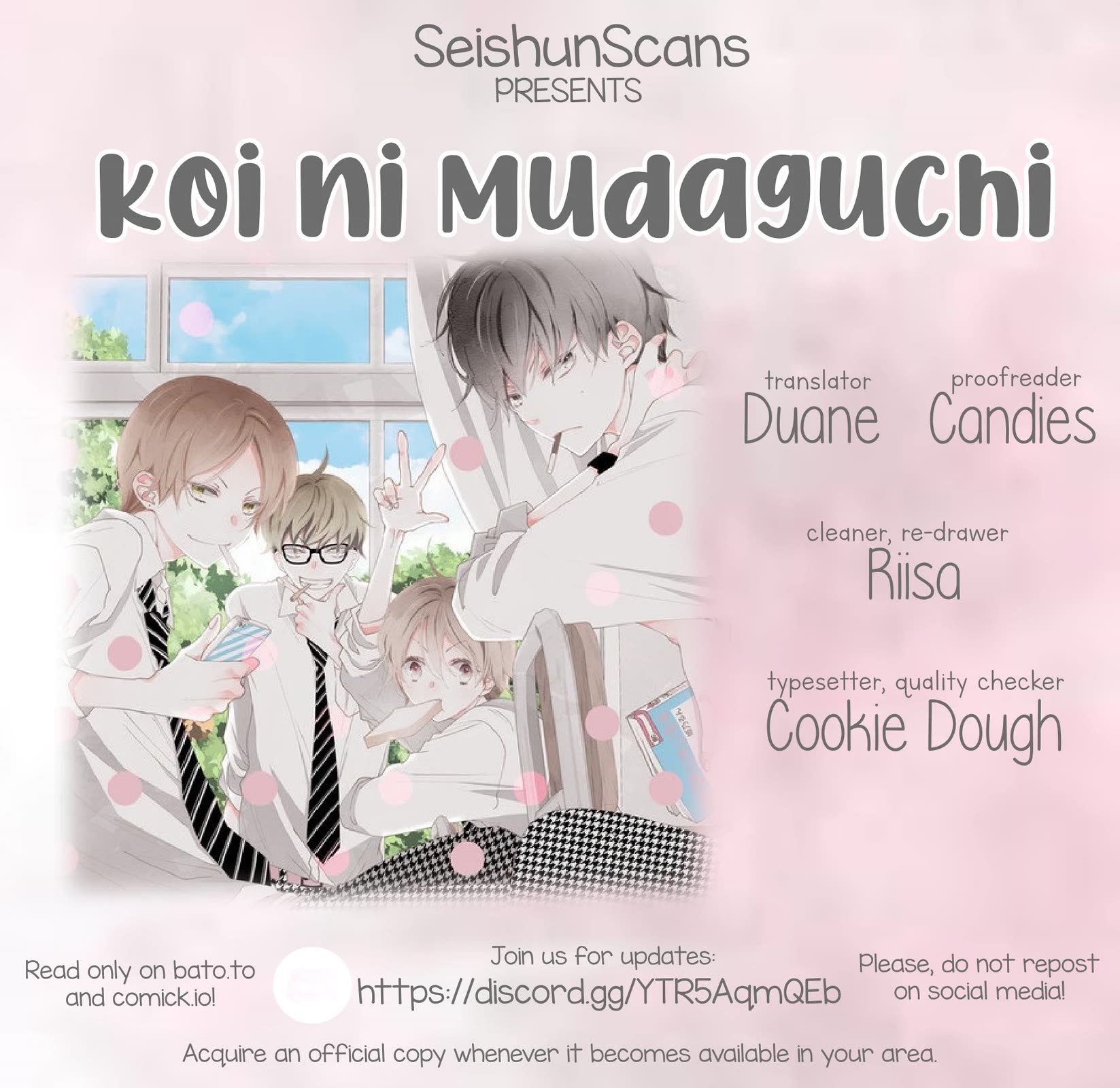 Koi ni Mudaguchi Chapter 40 page 1 - Chapter 40: Cool and cute.