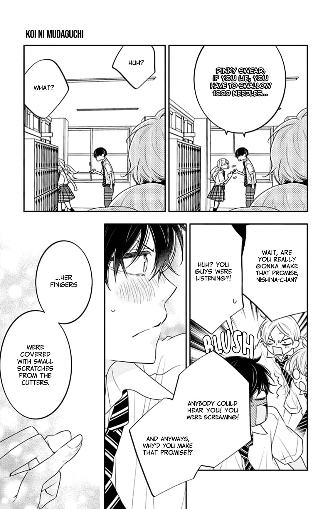 Koi ni Mudaguchi Chapter 41 page 14 - Chapter 41: A thousand needles per second.