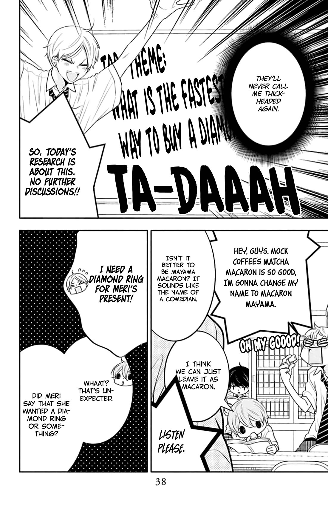 Koi ni Mudaguchi Chapter 42 page 4 - Chapter 42: Kiss and diamond.