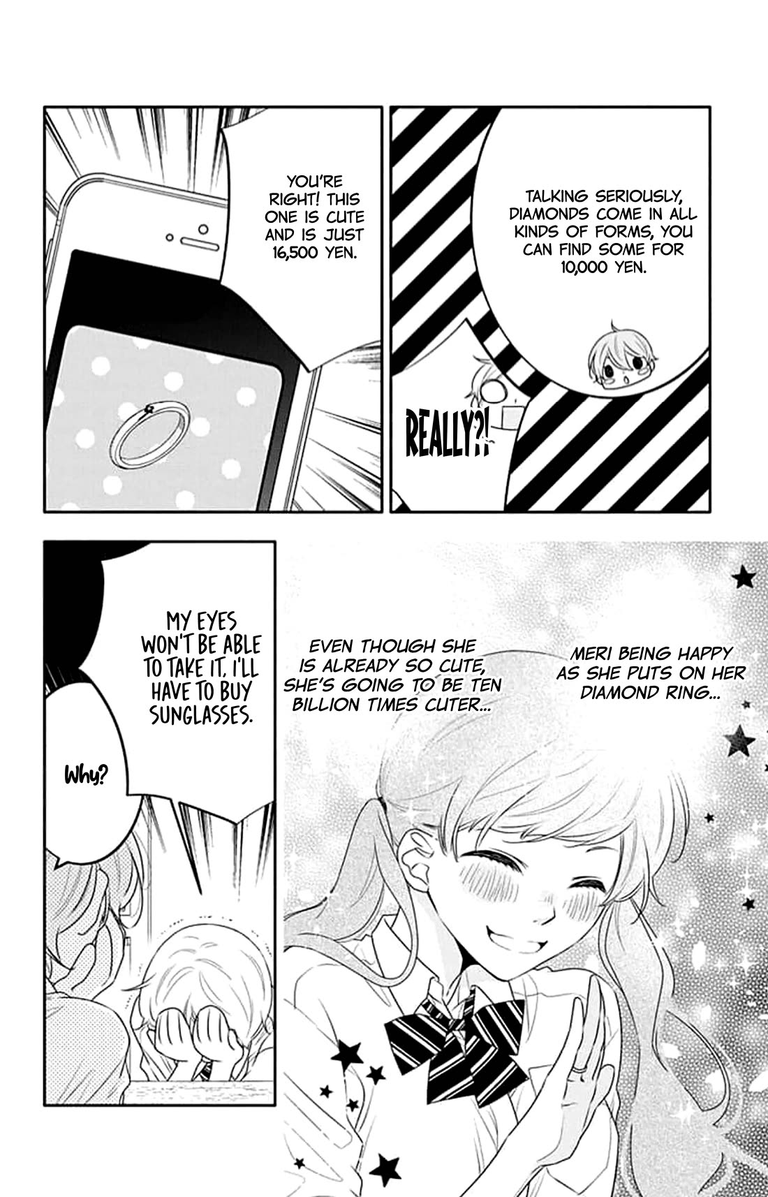 Koi ni Mudaguchi Chapter 42 page 6 - Chapter 42: Kiss and diamond.