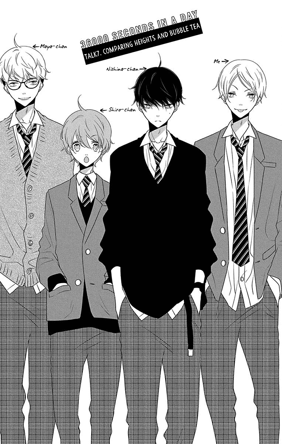 Koi ni Mudaguchi Chapter 7 page 1 - Chapter 7: Comparing Heights and Bubble Tea