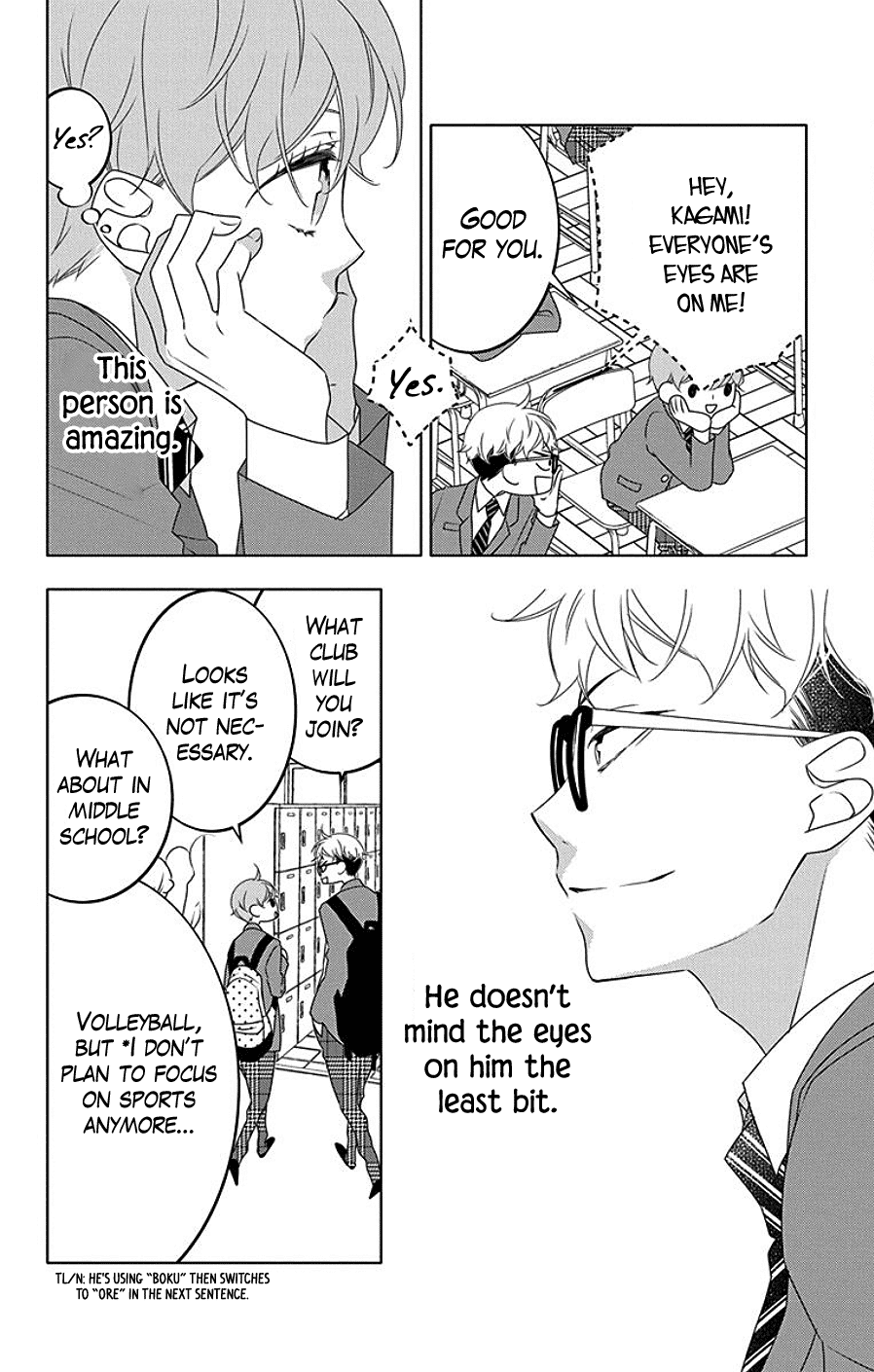 Koi ni Mudaguchi Chapter 7 page 14 - Chapter 7: Comparing Heights and Bubble Tea