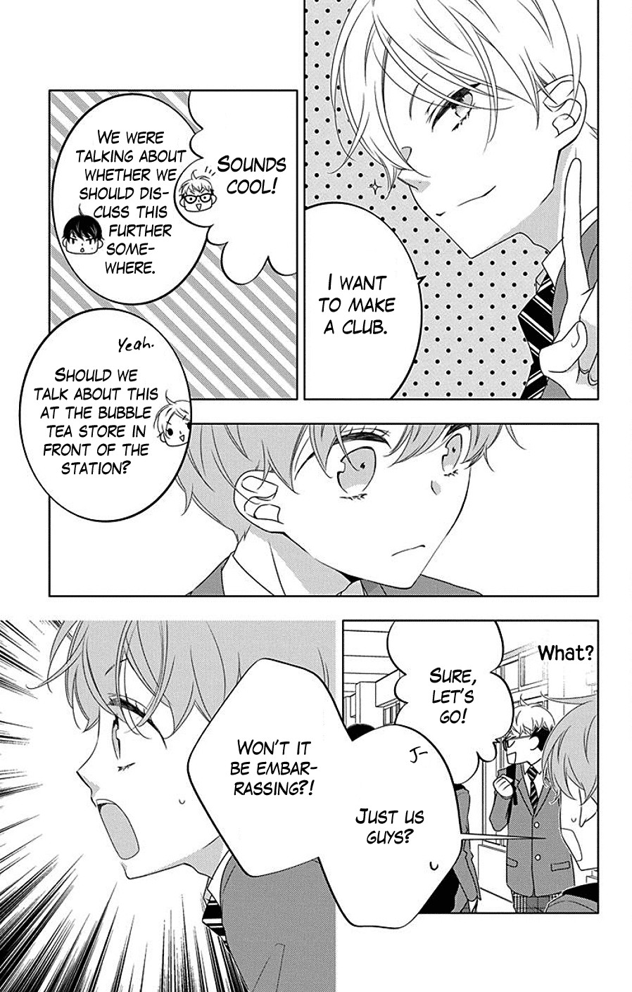 Koi ni Mudaguchi Chapter 7 page 17 - Chapter 7: Comparing Heights and Bubble Tea