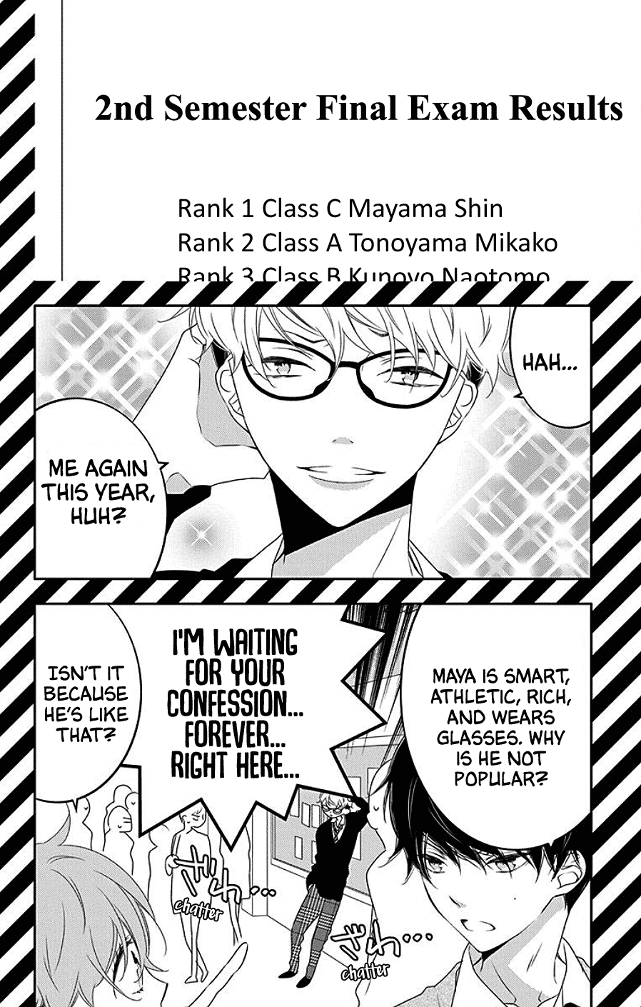 Koi ni Mudaguchi Chapter 7 page 2 - Chapter 7: Comparing Heights and Bubble Tea