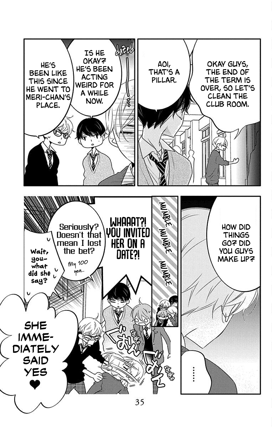 Koi ni Mudaguchi Chapter 7 page 3 - Chapter 7: Comparing Heights and Bubble Tea