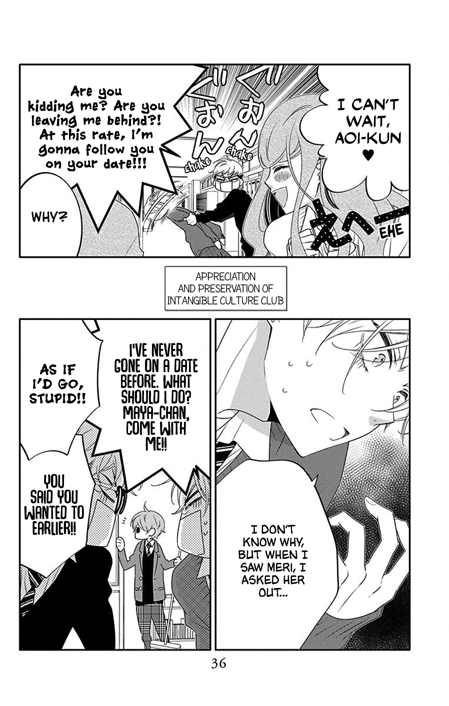Koi ni Mudaguchi Chapter 7 page 4 - Chapter 7: Comparing Heights and Bubble Tea