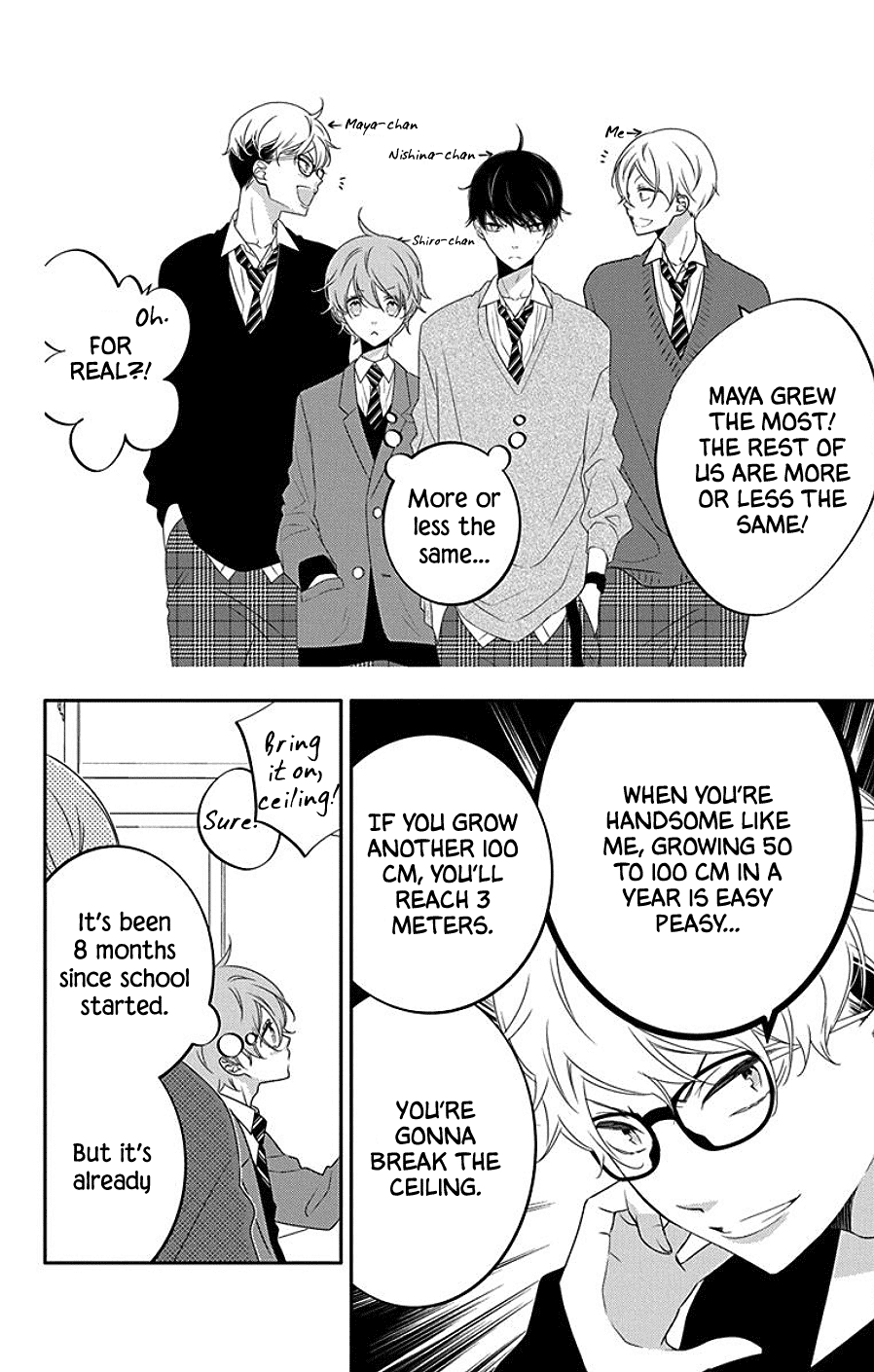 Koi ni Mudaguchi Chapter 7 page 6 - Chapter 7: Comparing Heights and Bubble Tea