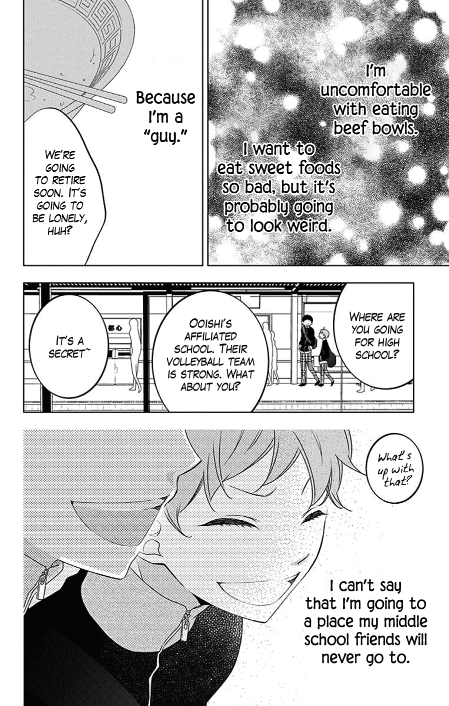 Koi ni Mudaguchi Chapter 7 page 8 - Chapter 7: Comparing Heights and Bubble Tea