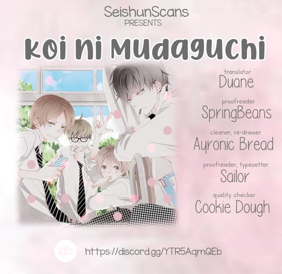 Koi ni Mudaguchi Chapter 8 page 1 - Chapter 8: Preparation and Developmental Fever