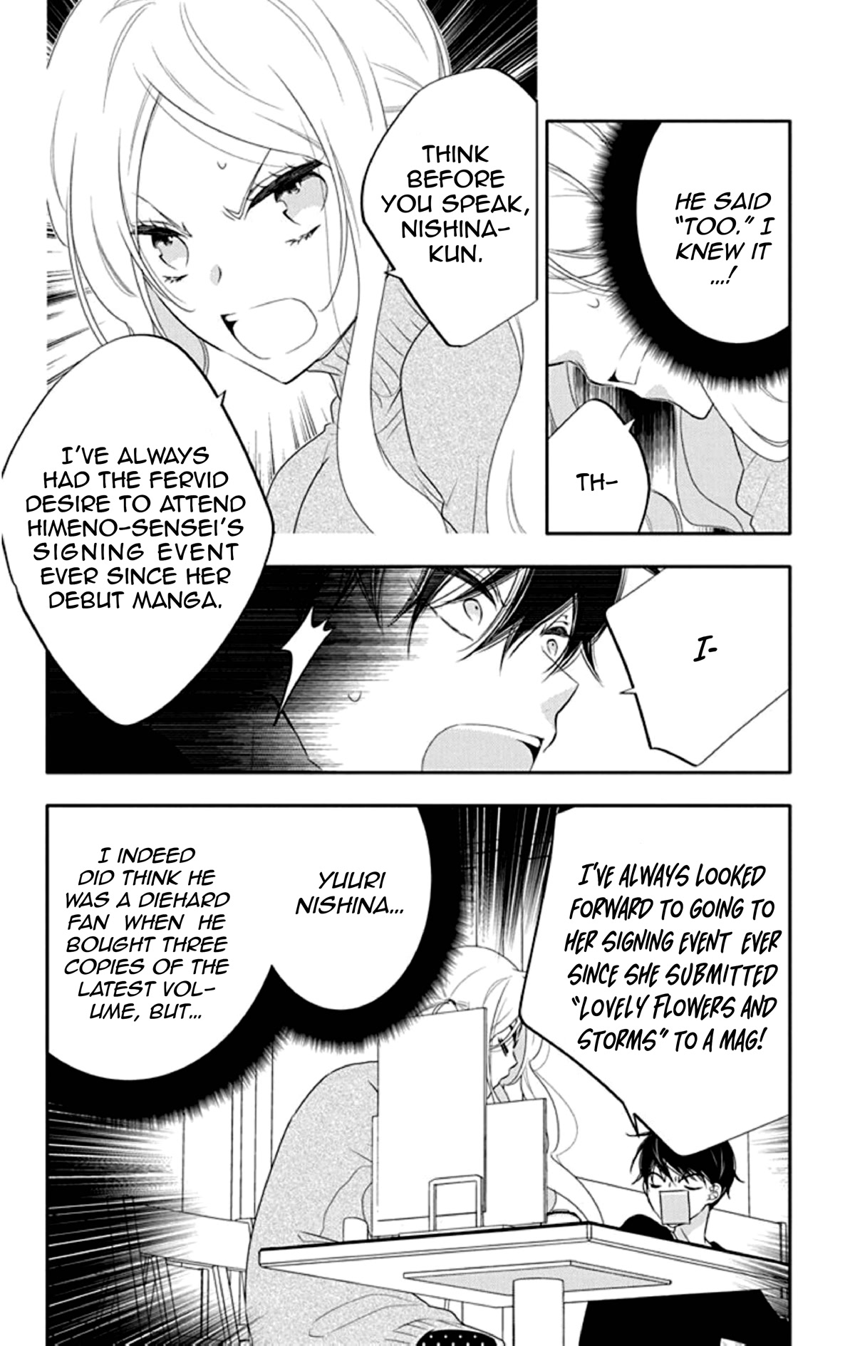 Koi ni Mudaguchi Chapter 9 page 15 - Chapter 9: Hardcore Fan on Standby