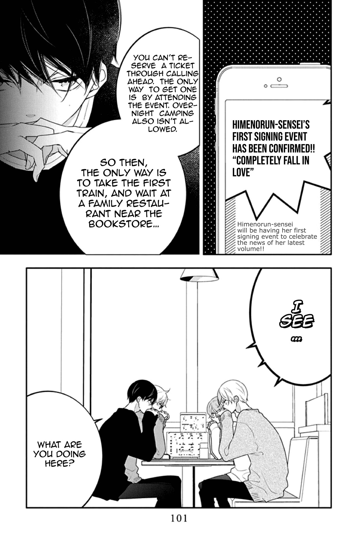 Koi ni Mudaguchi Chapter 9 page 8 - Chapter 9: Hardcore Fan on Standby