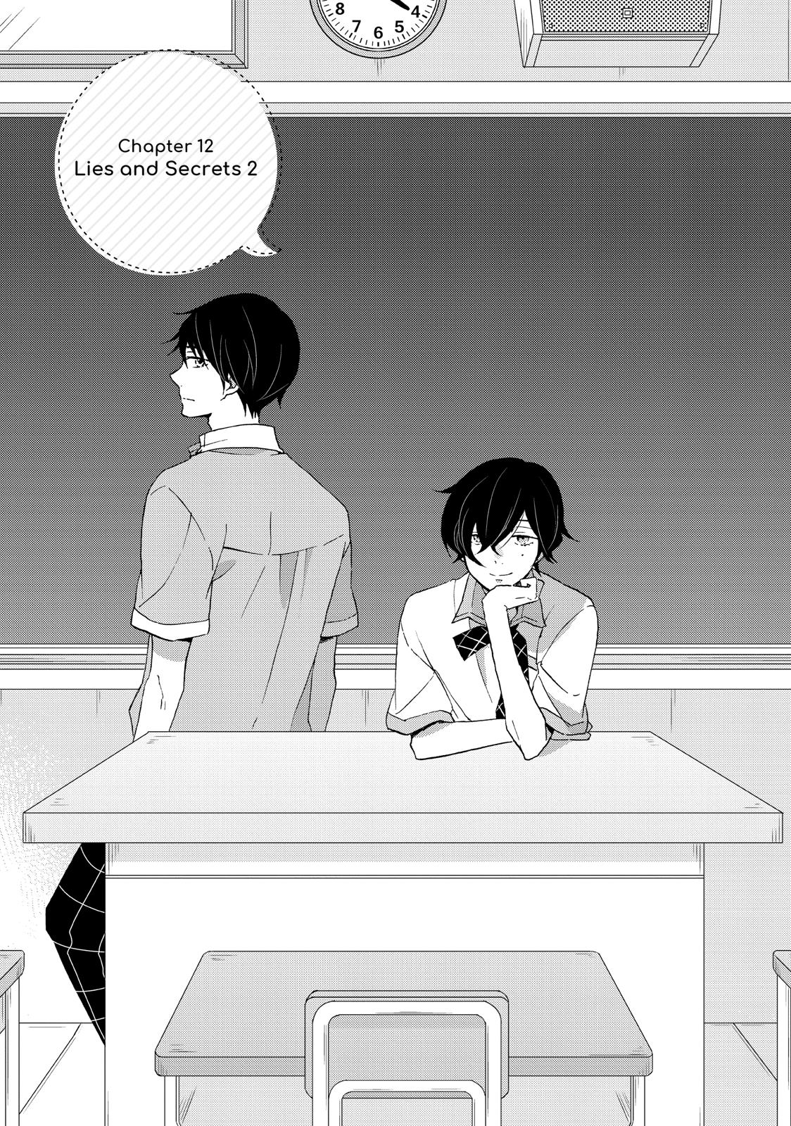 Koi to Himitsu no Gakuseiryou Chapter 12 page 1 - Chapter 12