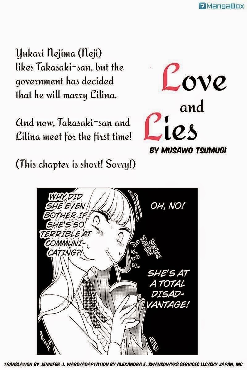 Koi to Uso Chapter 10 page 1 - Chapter 10: I'm His Government-Assigned Partner!